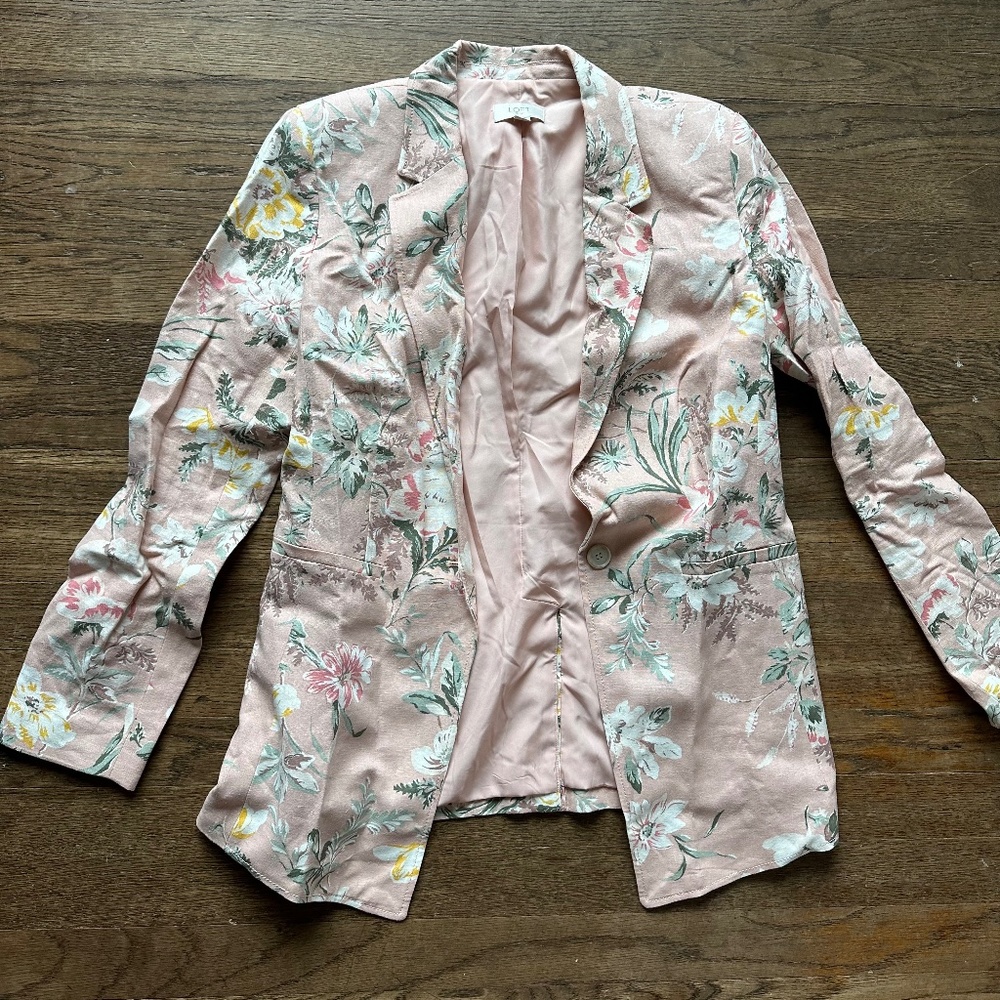 Pastel Floral Blazer